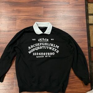 Ouija Black and White Sweater